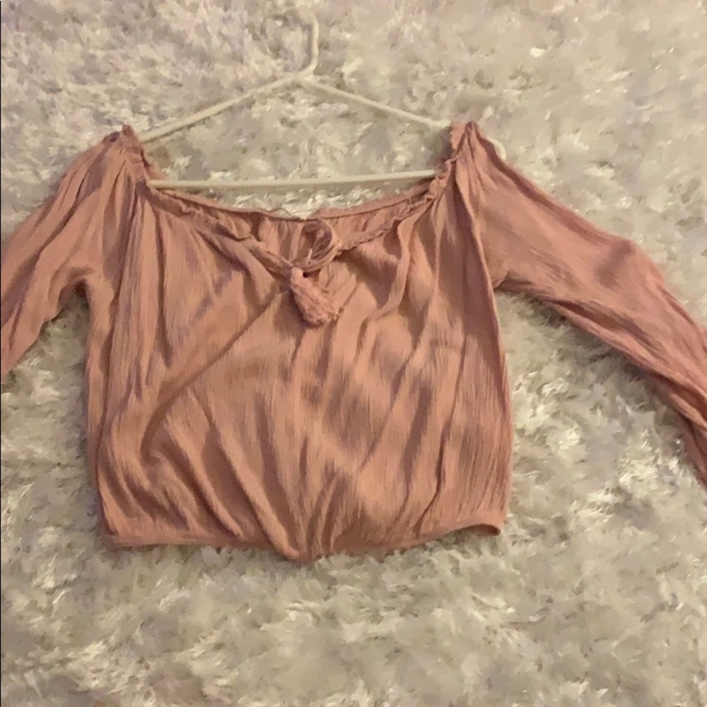 Off the shoulder crop top